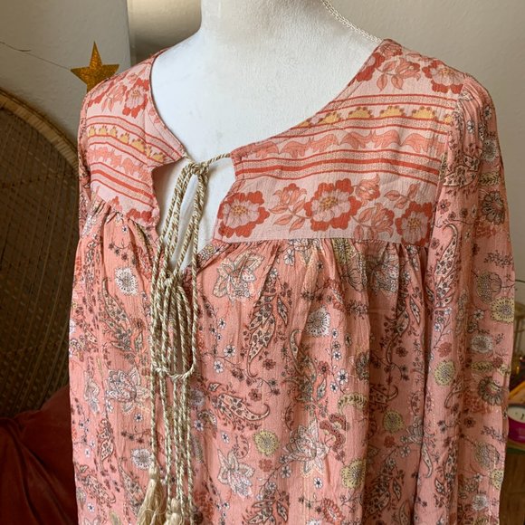 Scandal Italy Womens Peasant Blouse - Modern Boho Chic Top - Picture 3 of 10